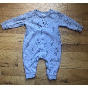 Baby Gap 3-6M Heather Grey Sleeper W/ Trees